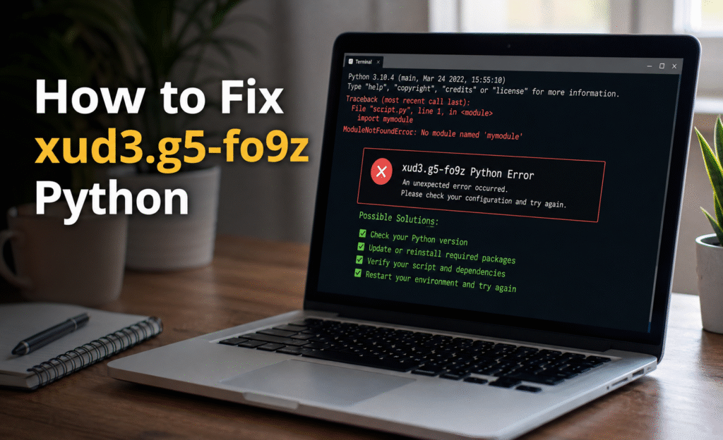 how to fix xud3.g5-fo9z python