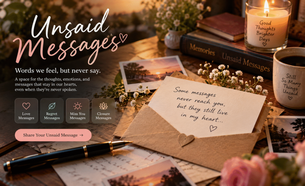 Unsaid Messages: Meaning, Emotions, Examples & Why We Leave Words Unspoken Unsaid Messages